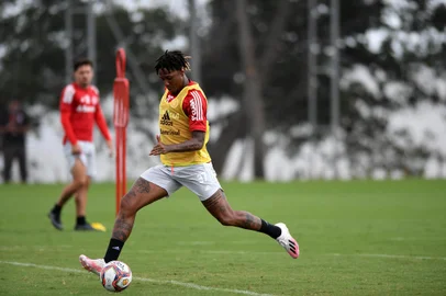 Treino do Inter no CT Parque Gigante. Na foto, o atacante Abel Hernández.<!-- NICAID(14737126) -->