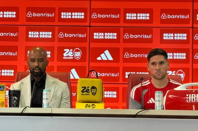 Saimon Bianchini / Agencia RBS Inter apresenta Rodrigo Villagra como novo reforço<!-- NICAID(16209351) -->