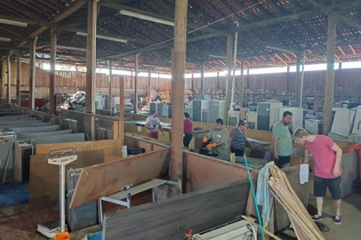 voluntários em canoas resgatam pets<!-- NICAID(15757526) -->