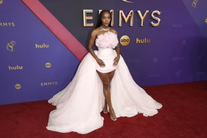 LOS ANGELES, CALIFORNIA - SEPTEMBER 15: Aja Naomi King attends the 76th Primetime Emmy Awards at Peacock Theater on September 15, 2024 in Los Angeles, California.   Frazer Harrison/Getty Images/AFP (Photo by Frazer Harrison / GETTY IMAGES NORTH AMERICA / Getty Images via AFP)<!-- NICAID(15867336) -->