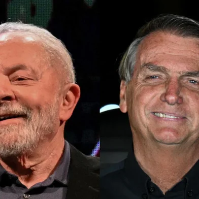 Montagem Lula e Bolsonaro, eleições 2022 - NELSON ALMEIDA/AFP EVARISTO SA/AFP/Arte GZH<!-- NICAID(15224788) -->