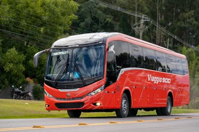 Modelo Viaggio 900 da Marcopolo para o mercado de Minas Gerais. <!-- NICAID(16306462) -->