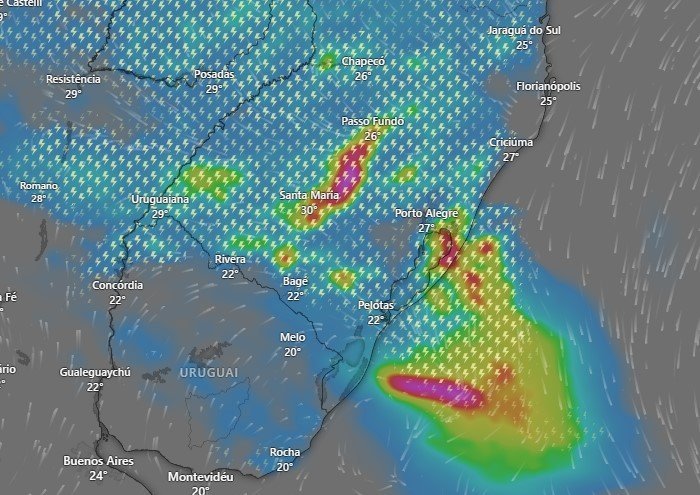 Reprodução / Windy Reprodução / Windy