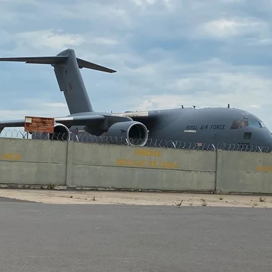 Cargueiro Globemaster C-17 atravessou o Atlântico desde a África e fez escala em Porto Alegre