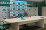 Denis Abrahão, vice-presidente de futebol do Grêmio na entrevista após o jogo contra a Chapecoense<!-- NICAID(15159227) -->