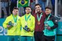 Gabriel Falcão, Daniel Cargnin, pódio, judô, Jogos Pan-Americanos