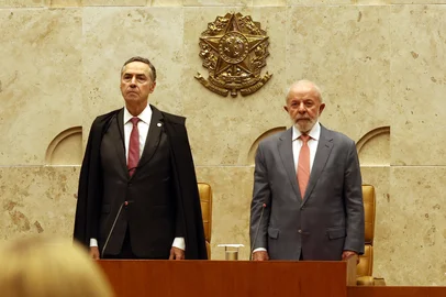 BrasÃ­lia (DF), 03/02/2025 - Presidente do Senado Federal Davi Alcolumbre, presidente do STF Roberto Barroso, presidente da repÃºblica Luiz InÃ¡cio Lula da Silva e o presidente da CÃ¢mara dos Deputados Hugo Mota durante sessÃ£o Solene de Abertura do Ano JudiciÃ¡rio do STF. Foto: Antônio Cruz/Agencia BrasilLocal: BrasÃ­liaIndexador: AntÃ´nio Cruz/AgÃªncia BrasilFonte: AgÃªncia Brasil/Empresa Brasil dFotógrafo: RepÃ³rter FotogrÃ¡fico<!-- NICAID(15968445) -->