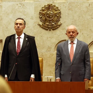 BrasÃ­lia (DF), 03/02/2025 - Presidente do Senado Federal Davi Alcolumbre, presidente do STF Roberto Barroso, presidente da repÃºblica Luiz InÃ¡cio Lula da Silva e o presidente da CÃ¢mara dos Deputados Hugo Mota durante sessÃ£o Solene de Abertura do Ano JudiciÃ¡rio do STF. Foto: Antônio Cruz/Agencia BrasilLocal: BrasÃ­liaIndexador: AntÃ´nio Cruz/AgÃªncia BrasilFonte: AgÃªncia Brasil/Empresa Brasil dFotógrafo: RepÃ³rter FotogrÃ¡fico<!-- NICAID(15968445) -->