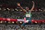 Brazil's Samory Uiki Bandeira Fraga competes in the men's long jump qualification during the Tokyo 2020 Olympic Games at the Olympic Stadium in Tokyo on July 31, 2021. (Photo by Ben STANSALL / AFP)Editoria: SPOLocal: TokyoIndexador: BEN STANSALLSecao: athletics, track and fieldFonte: AFPFotógrafo: STF<!-- NICAID(15504265) -->