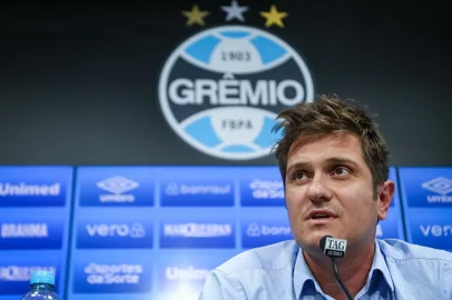 Antônio Brum não anunciou novidades na última entrevista coletiva do Grêmio