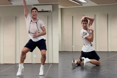 Drag queen em musical, Reynaldo Gianecchini mostra bastidor de dança Vogue e arrasa em coreografia<!-- NICAID(15782475) -->