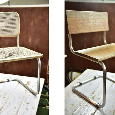 Antes e depois de cadeira repaginada por Maysa Bonissoni, donna <!-- NICAID(15150538) -->