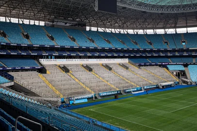 PORTO ALEGRE, RS, Brasil: Arena do Grêmio está 100% liberada para receber os torcedores. Fotos: Duda Fortes/Agencia RBS<!-- NICAID(15893630) -->