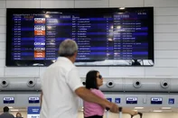 PORTO ALEGRE, RS ,BRASIL, 27.02.2025: Retomada do Aeroporto Internacional Salgado Filho na capital. Foto: Camila Hermes/Agencia RBS<!-- NICAID(15985490) -->