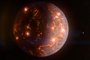 O LP 791-18 d é um dos três exoplanetas que orbita uma estrela anã-vermelha que fica a 90 anos-luz de distância da Terra, na constelação de Crater<!-- NICAID(15431608) -->
