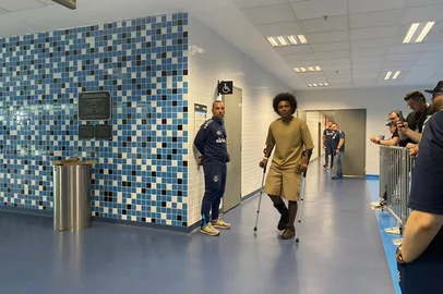 Como está o processo de recuperação de Willian no Grêmio<!-- NICAID(16144108) -->
