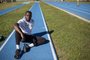 PORTO ALEGRE, RS, BRASIL - O atleta da Sogipa Samory Uiki conquistou a vaga olímpica no salto em distância.Indexador: Jefferson Botega<!-- NICAID(14770671) -->