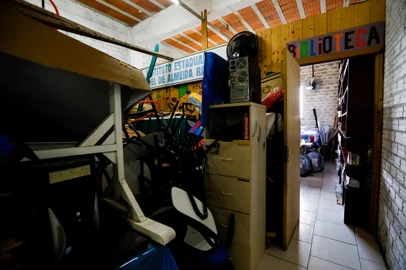 CAPELA DE SANTANA, RS, BRASIL, 22.09.2022: a Escola Estadual Manoel de Almeida Ramos,  ha 9 anos espera pela construção de uma nova sede, atualmente esta localizada em um porão de um predio da Paróquia da cidade. Foto: Camila Hermes/Agencia RBS<!-- NICAID(15214931) -->