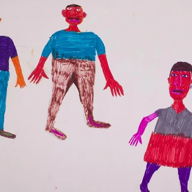 Obra de Cenilda Ribeir. Internada no Hospital Psiquiátrico São Pedro, entre idas e vindas, ali permaneceu por mais de 30 anos. Frequentou a Oficina de Criatividade desde o início desta, em 1990, até falecer em 1999. <!-- NICAID(15357851) -->