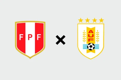Peru x Uruguai escudos