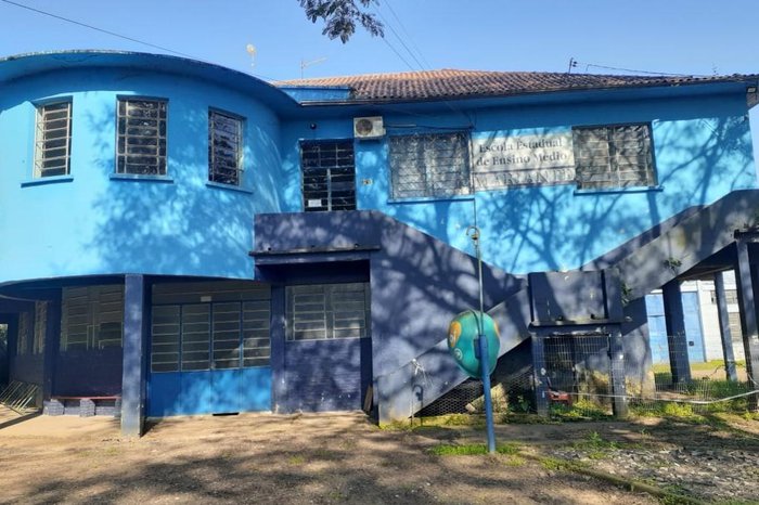 Prédio da EEEM Mariante, em Venâncio Aires, foi interditado em junho deste ano por problemas na estrutura