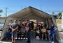 Tenda de atendimento para casos de dengue montada em supermercado de Porto Alegre tem movimento acima do esperado 