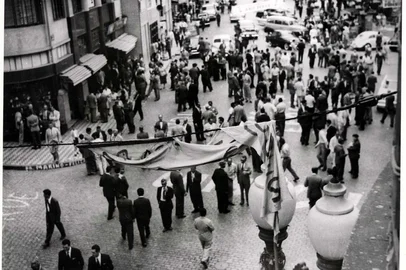 Largo dos Medeiros no início da década de 1950.<!-- NICAID(11919407) -->