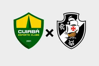 Cuiabá x Vasco escudos