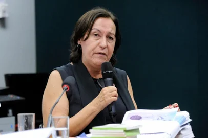 Cerimônia de lançamento. Diretora da ADUFRJ, Lígia Bahia<!-- NICAID(15968871) -->