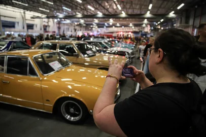 NOVO HAMBURGO, RS, Brasil: Expoclassic na Fenac, exposição com mais de 1,2 mil veículos antigos. Fotos: Duda Fortes/Agencia RBS<!-- NICAID(15843327) -->