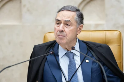 Ministro Luís Roberto Barroso preside sessão plenária no STF em 26 de junho de 2024. Foto: Andressa Anholete/STF/DivulgaçãoIndexador: SCO/STF<!-- NICAID(15798774) -->