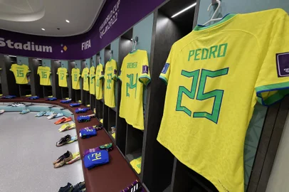 24/11/2022 - COPA DO MUNDO, Brasil x Sérvia. FOTO: Lucas Figueiredo, CBF, Divulgação<!-- NICAID(15275661) -->