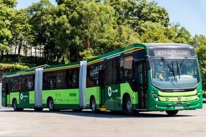 Ônibus 100 por cento elétrico biarticulado da Marcopolo<!-- NICAID(16225154) -->