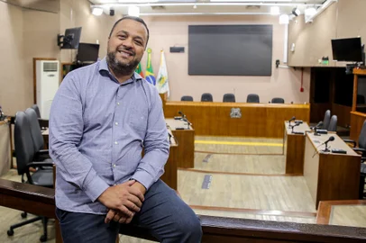Entrevista com o presidente da Câmara de Caxias Do Sul de 2025. Na foto, Lucas Caregnato (Neimar De Cesero/Agência RBS)Indexador: Neimar De Cesero<!-- NICAID(15947002) -->