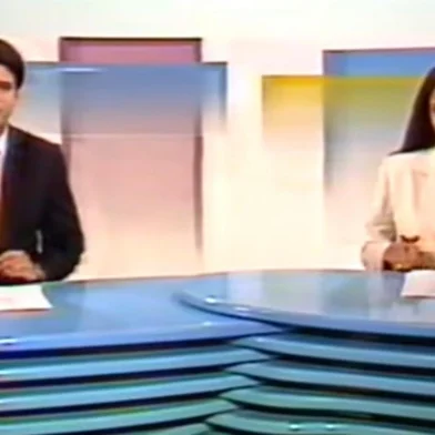 Apresentadores do Jornal Hoje em 1994<!-- NICAID(15686481) -->