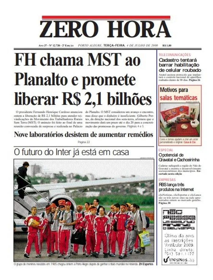 Zero Hora / Reprodução Zero Hora / Reprodução