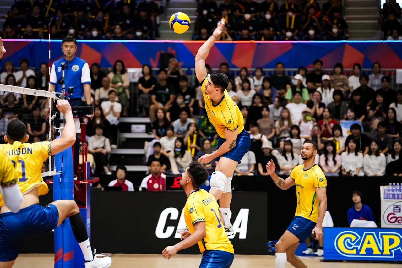 Brasil X China Volei Masculino Vnl