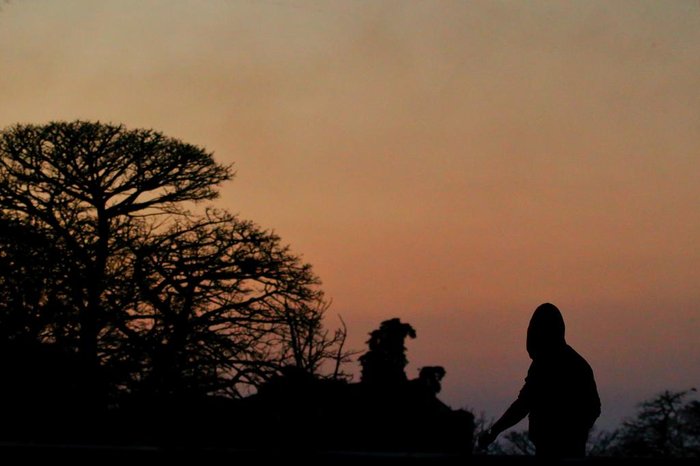 Amanhecer desta quinta-feira em Porto Alegre