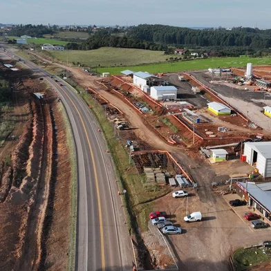 Duplicação da BR-386 é iniciada entre Soledade e Tio Hugo, no norte do Estado. Ao todo, 30,5 quilômetros passarão por construção de uma nova pista, entre os kms 214,8 e 245,3. Foto: CCR ViaSul / Divulgação<!-- NICAID(15834779) -->