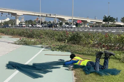 *A PEDIDO DE TICIANO OSÓRIO* Trabalhador no Qatar - Foto: Alice Bastos Neves/Agência RBS<!-- NICAID(15295295) -->