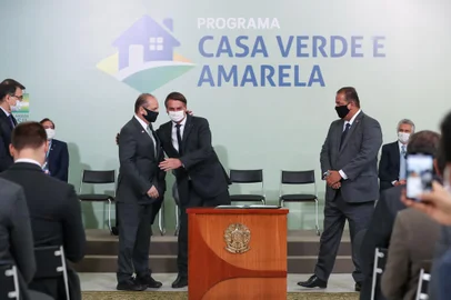 (Brasília - DF, 25/08/2020) Cerimônia de lançamento do Programa Casa Verde e Amarela.Foto: Marcos Corrêa/PR<!-- NICAID(14576094) -->