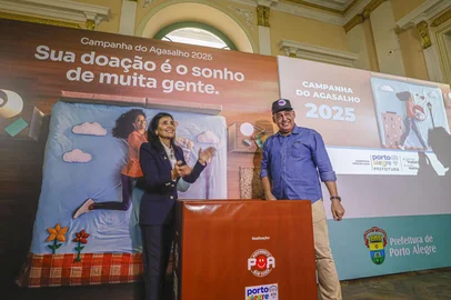 PORTO ALEGRE, RS, BRASIL - 28/05/2025 - Prefeitura de Porto Alegre lança Campanha do Agasalho 2025<!-- NICAID(16047590) -->