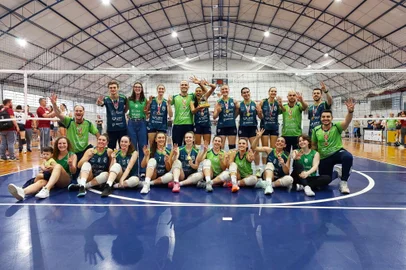 Equipe Be8/UPF conquista tetracampeonato estadual de vôlei feminino em jogo contra o Juventus de Teutônia<!-- NICAID(15905767) -->