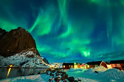 Aurora borealis over Norway<!-- NICAID(16111751) -->