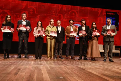 Porto Alegre, RS, Brasil, 28-04-2025: Premaiação do Top of Mind – As Marcas do Rio Grande. Foto: Renan Mattos / Agência RBS<!-- NICAID(16026288) -->