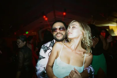 Abel “The Weeknd” Tesfaye e Lily-Rose Depp em The Idol<!-- NICAID(15454990) -->