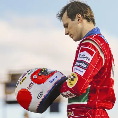 SENNA. João Maestri as Rubinho Barrichello in Senna. Cr. Alan Roskyn/Netflix Â© 2024<!-- NICAID(15875591) -->