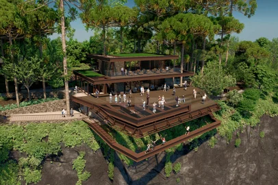 Parque do Caracol terá atrativo de turismo de aventura inédito no Brasil a partir de 2025, mirante da cascata<!-- NICAID(15865709) -->