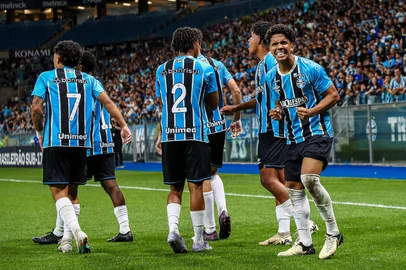 Angelo Pieretti / Grêmio/Divulgação Lance de Grêmio x Atlético-MG pela final do Brasileirão sub-17<!-- NICAID(16145699) -->