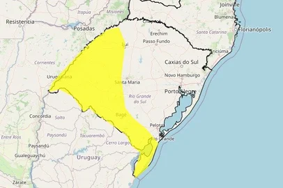 06/05/2025: alerta inmet na metade oeste, para chuvas intensas